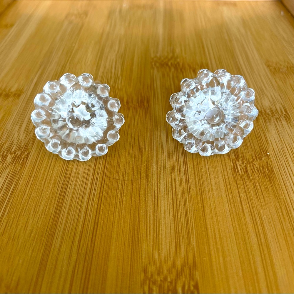 Glass knobs for drawers, cupboard… Set of 2
